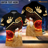 Maxcorners Custom Bowling Personalized Name 3D Shirt