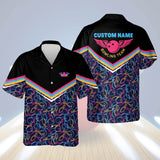 Maxcorners Bowling Pattern Personalized Name Hawaiian Shirt