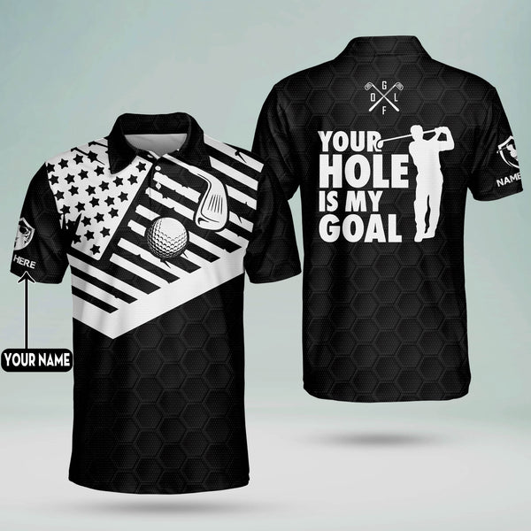 Maxcorners Golf Your Hole Is My Goal Personalized Name All Over Printed Shirt