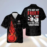 Maxcorners It's Not My Fault It's The Lane Condition Personalized Name Hawaiian Shirt