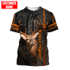 Maxcorners Personalized Name Deer Hunting 3D Design All Over Printed