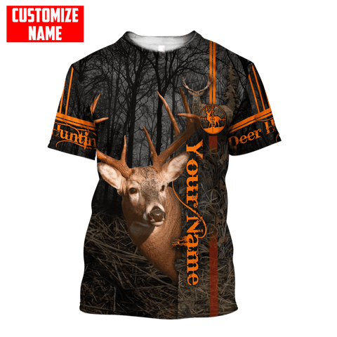 Maxcorners Personalized Name Deer Hunting 3D Design All Over Printed