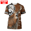 Maxcorners Deer Hunting Personalized Name 3D Over Printed Hoodie