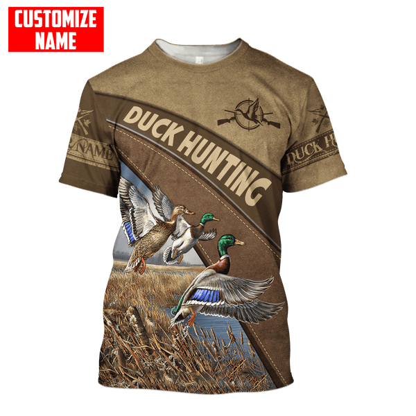 Maxcorners Duck Hunting Personalized Name 3D Over Printed Hoodie