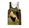 Maxcorners Rooster On The Grass All Over Printed Unisex Deluxe Hoodie