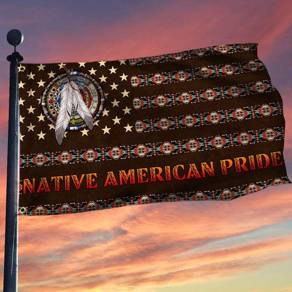 Maxcorners Native American Pride Grommet Flag