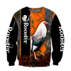 Maxcorners Love Rooster All Over Printed Unisex Hoodie