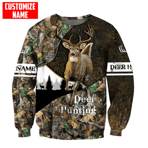 Maxcorners Personalized Deer Hunting Camo Autunm 3D Design All Over Printed