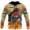 Maxcorners Personalized Firefighter Hug 3D Shirt