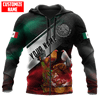 Maxcorners Personalized Name Confrontation Between Roosters Unisex Hoodie