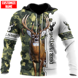 Maxcorners Customized Name Deer Hunting 2 3D Design All Over Printed
