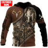 Maxcorners Customized Name Deer Hunting 3D Design All Over Printed