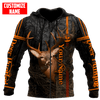 Maxcorners Personalized Name Deer Hunting 3D Design All Over Printed