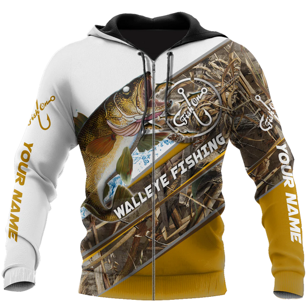 Maxcorners Custom Name Walleye Fishing Camo