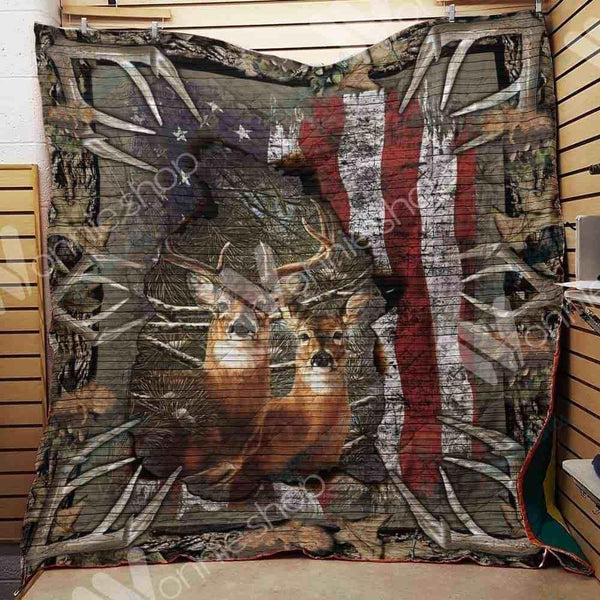 Maxcorners Two Deers Hunting Blanket