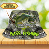 Maxcorners Bass Fishing Personalized Name 3D Over Printed Bucket Hat