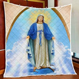 Maxcorners Beautiful Lady Mary Mother Of Christ Quilt - Blanket