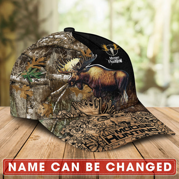 Maxcorners Love Moose Hunting Personalized Cap