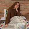 Maxcorners (Photo Inserted) Dad My Hero And Guide - Personalized Blanket - Loving Gift For Family Members