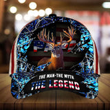 Max Corners The Best American Papa Deer Hunting 3D Multicolor Personalized Cap