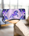 Maxcorners Horse Love Blink Purple Clutch