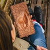 Maxcorners Horse Love Brown Pattern Clutch