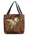 Maxcorners Jennieart Personalized Turtle Leather Pattern Printed All Over Tote Bag