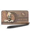 Maxcorners Horse Love Orange Personalized Clutch