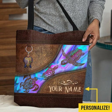 Maxcorners Turtle – Aboriginal Australian Personalized Tote Bag