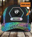 Maxcorners Billiard Classic Personalized Name 3D Over Printed Cap