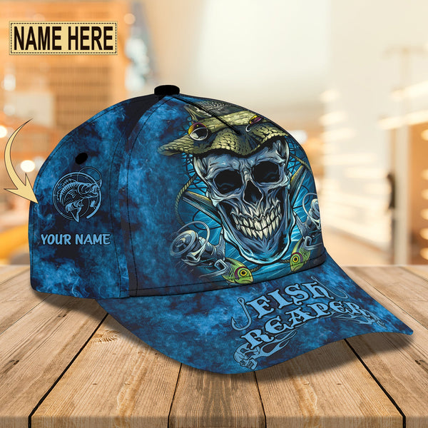 Maxcorners Personalized Name Fishing Reaper Cap