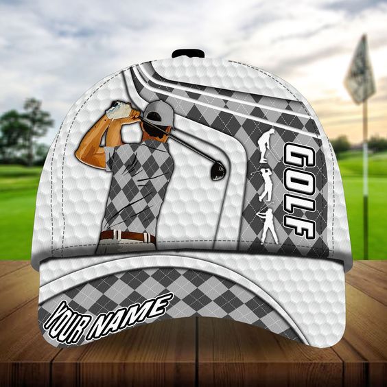 Maxcorners Golf Cool Max Golf Man Personalized Name All Over Printed Cap