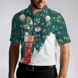 Max Corners Christmas Socks With Golf Balls Pattern 3D Custom Polo Shirt