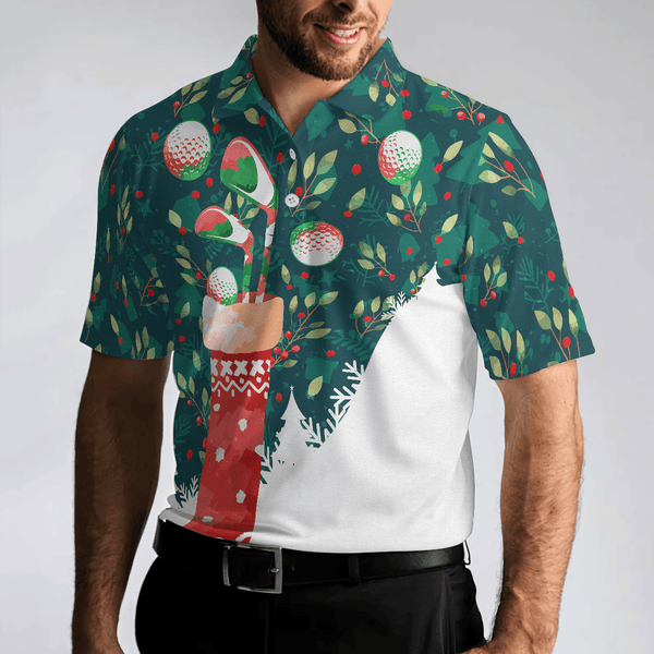Max Corners Christmas Socks With Golf Balls Pattern 3D Custom Polo Shirt