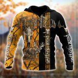 Maxcorners Premium Deer Hunting Orange Camo 3D Over Printed Hoodie