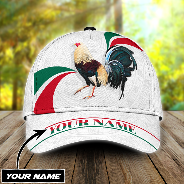 Maxcorners Personalized Rooster Line 3D Printed Classic Cap