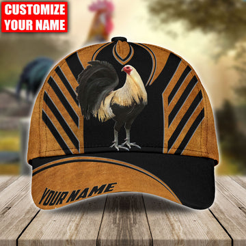 Maxcorners Personalized Rooster 3D Printed Classic Cap