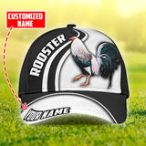 Maxcorners Personalized Rooster 3D Printed Classic Cap