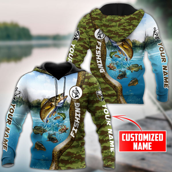 Maxcorners Personalized Walleye Jumping Fishing Lake Species