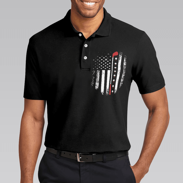 Max Corners Golf Evolution American Flag Men Golf And Beer That Why I'm Here 3D Custom Polo Shirt