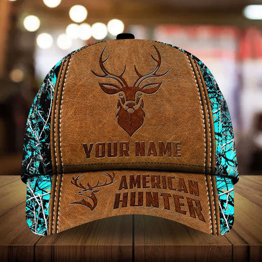 Max Corners American Hunter Leather Pattern 3D Multicolor Personalized Cap