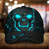 Maxcorners Custom Name Scared Lava Skull Cap