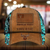 Max Corners The Best American Deer Hunting Leather Pattern 3D Multicolor Personalized Cap