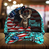 Max Corners The Best US Flag Deer Hunting Camo Flag 3D Multicolor Personalized Cap