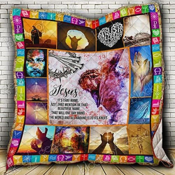 Maxcorners Jesus In My Heart Forever Quilt- Blanket