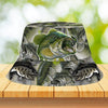 Maxcorners Bass Fishing Personalized Name 3D Over Printed Bucket Hat