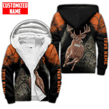 Maxcorners Deer Hunting Personalized Name 3D Over Printed Hoodie