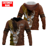 Maxcorners Deer Hunting Personalized Name 3D Over Printed Hoodie