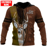 Maxcorners Deer Hunting Personalized Name 3D Over Printed Hoodie