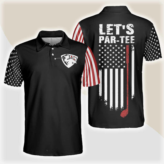 Max Corners  Let's Par Tee Short Sleeve Golf 3D Custom Polo Shirt